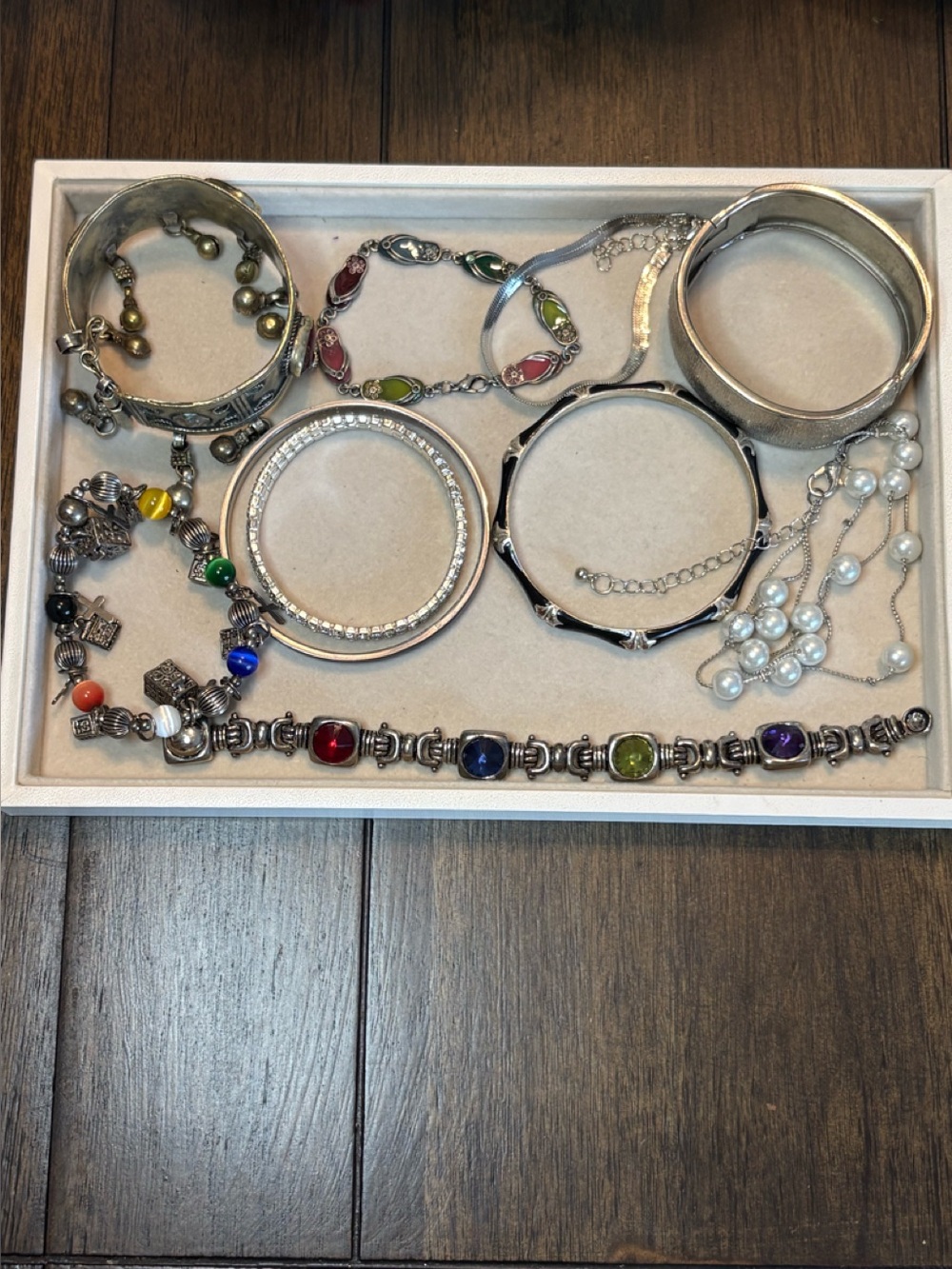 Silver-Tone Bracelet Lot